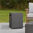 Home Square 2-Piece Set with Fire Table with Conversion Kit & Tank Cover