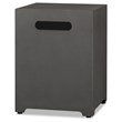Home Square 2-Piece Set with Fire Table with Gas Conversion Kit & Tank Cover