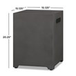 Home Square 2-Piece Set with Fire Table with Gas Conversion Kit & Tank Cover