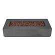 Home Square 2-Piece Set with Fire Table with Gas Conversion Kit & Tank Cover