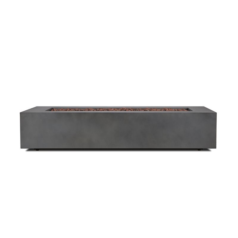 Home Square 2-Piece Set with Fire Table with Gas Conversion Kit & Tank Cover