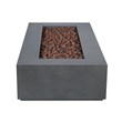Home Square 2-Piece Set with Fire Table with Gas Conversion Kit & Tank Cover