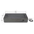 Home Square 2-Piece Set with Fire Table with Gas Conversion Kit & Tank Cover