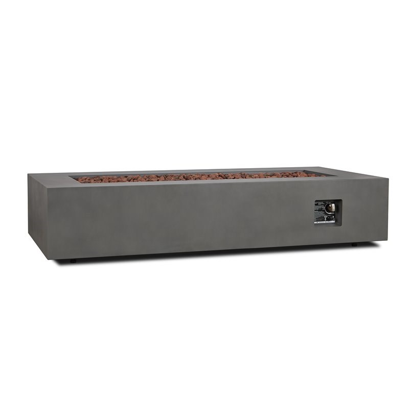 Home Square 2-Piece Set with Fire Table with Gas Conversion Kit & Tank Cover