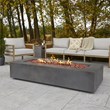 Home Square 2-Piece Set with Fire Table with Gas Conversion Kit & Tank Cover