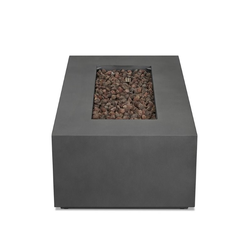 Home Square 2-Piece Set with Small Propane Fire Table & Tank Cover in Slate