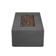 Home Square 2-Piece Set with Small Propane Fire Table & Tank Cover in Slate