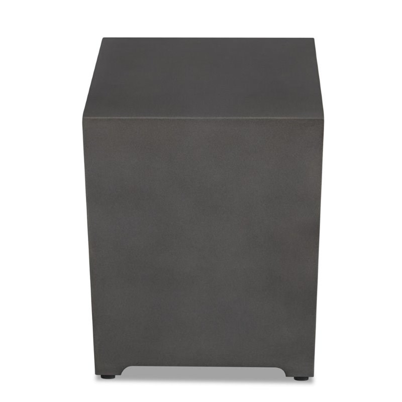 Home Square 2-Piece Set with Small Propane Fire Table & Tank Cover in Slate