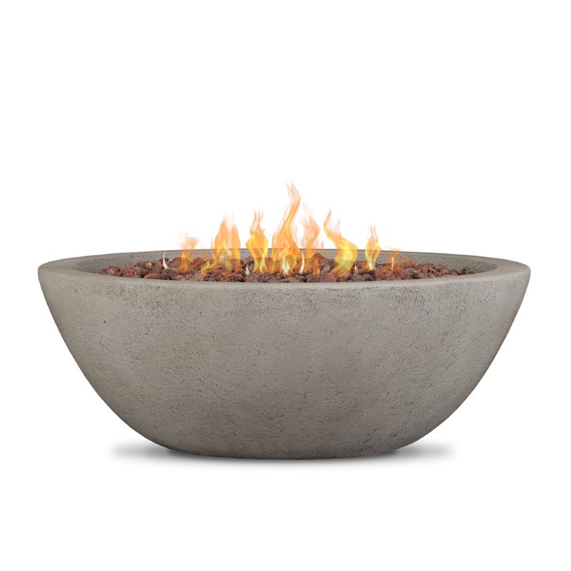 Home Square 2-Piece Set with Propane Fire Bowl and Fire Glass