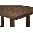 Home Square 5 Piece Set with Pub Height Wood Dining Table and 4 Dining Chairs