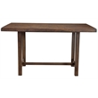 Home Square 5 Piece Set with Pub Height Wood Dining Table and 4 Dining Chairs