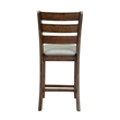Home Square 5 Piece Set with Pub Height Wood Dining Table and 4 Dining Chairs