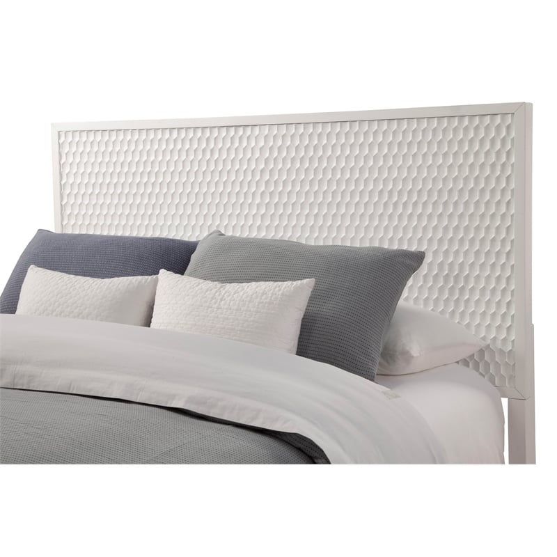 Home Square 4 Piece Set with Nightstand Standard King Headboard & Accent Chest