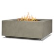Home Square 2-Piece Set with Fire Table with Conversion Kit & Glass