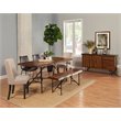 Home Square 4 Piece Set with Dining Table Parson Chairs Server and Bench