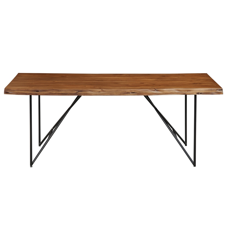 Home Square 5 Piece Set with Dining Table Side Dining Chairs and Dining Server