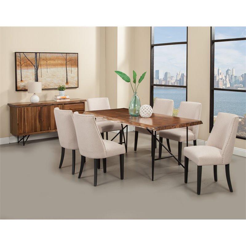 cream square dining table