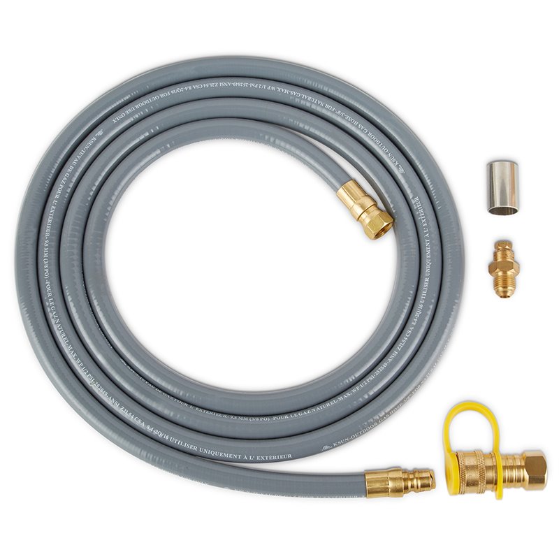 Home Square 2-Piece Set with Propane Fire Pit & Fire Glass in Gray/Ice Crear