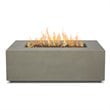Home Square 2-Piece Set with Small Propane Fire Table Fire Glass