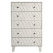 Home Square 3 Piece Set with 2-Drawer Wood Nightstand and 5-Drawer Chest
