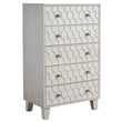 Home Square 3 Piece Set with 2-Drawer Wood Nightstand and 5-Drawer Chest