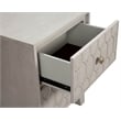 Home Square 3 Piece Set with 2-Drawer Wood Nightstand and 5-Drawer Chest