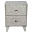 Home Square 3 Piece Set with 2-Drawer Wood Nightstand and 5-Drawer Chest