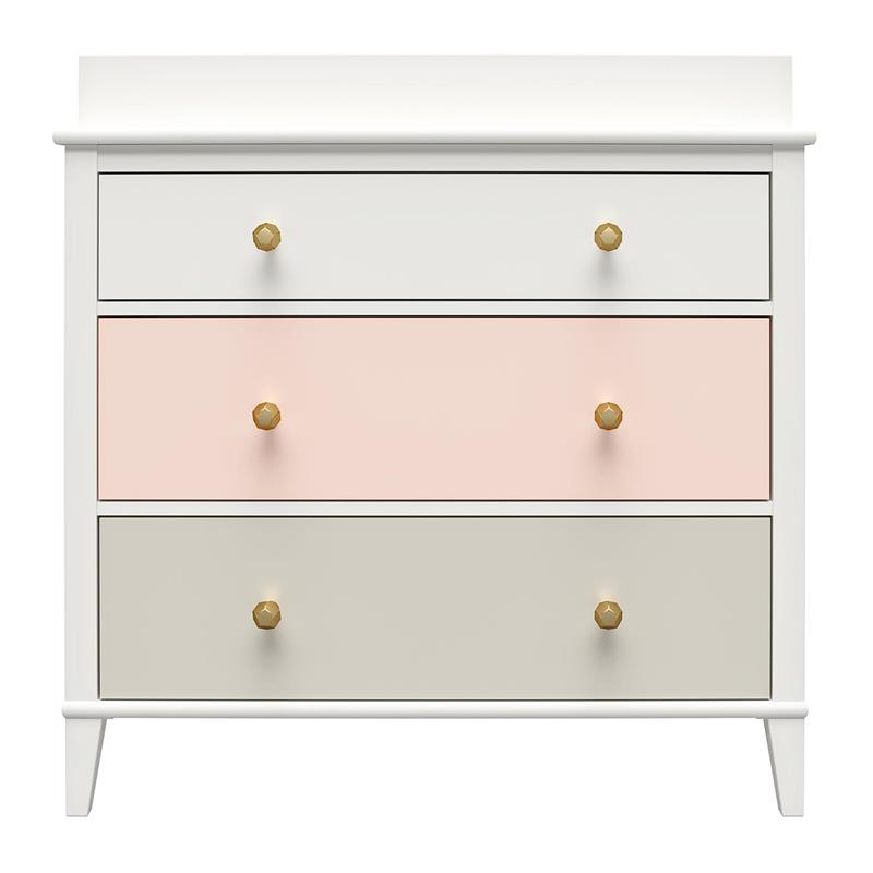 Home Square 2-Piece Furniture Set with 3-Drawer Changing Table and Desk