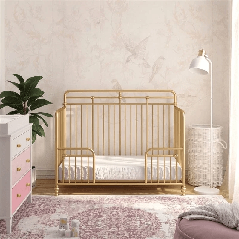 Metal crib and changing table best sale