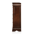 Ruben 2-Piece Cherry Wood King Poster Bed and 5-Drawer Chest Set