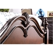 Ruben 2-Piece Cherry Wood King Poster Bed and 5-Drawer Chest Set