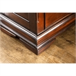 Ruben 2-Piece Cherry Wood California King Poster Bed and 5-Drawer Chest Set