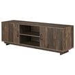 Krella 2-Piece Oak Wood Storage Coffee Table and 62-Inch TV Stand Set