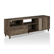 Edwards 2-Piece Oak Wood Storage Coffee Table and 70-Inch TV Stand Set