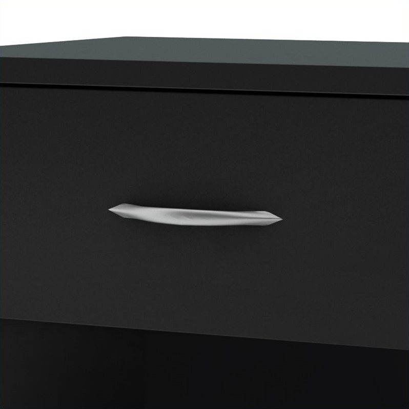 Home Square 2-Piece Set with 2-Drawer Storage Platform Bed & 1-Drawer Nightstand