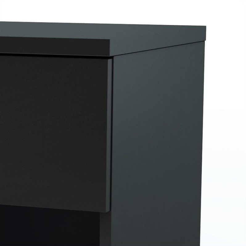 Home Square 3-Piece Set with Queen Storage Bed Nightstand and 5-Drawer Chest