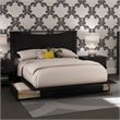 Home Square 3-Piece Set with Queen Storage Bed Nightstand and Double Dresser