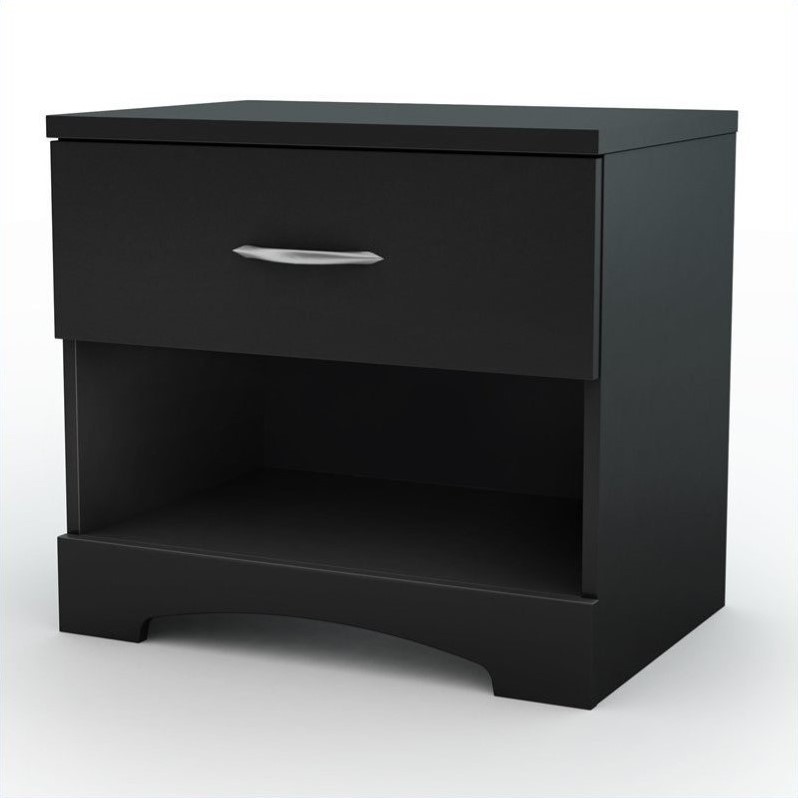 Home Square 3-Piece Set with Nightstand Single Lingerie Chest & Double Dresser