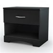 Home Square 2-Piece Set with 1-Drawer Nightstand Single 6-Drawer Lingerie Chest
