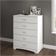 Home Square 2-Piece Set with Full Queen Storage Bed and 5-Drawer Chest