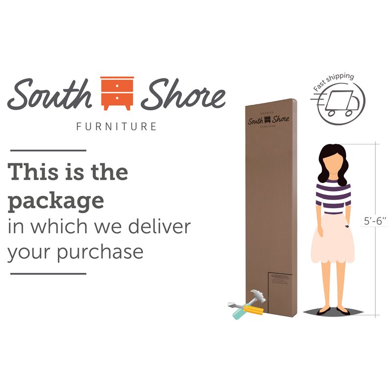 Home Square 2-Piece Set with Full Queen Storage Bed and 6-Drawer Double Dresser