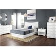 Home Square 3-Piece Set with Full Queen Storage Bed Nightstand & 5-Drawer Chest