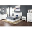 Home Square 3-Piece Set with Full Queen Storage Bed Nightstand & 5-Drawer Chest