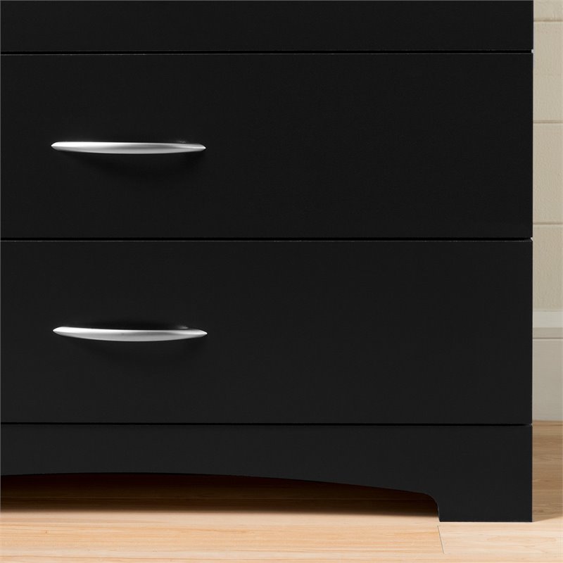 Home Square 3-Piece Set with Full Queen Storage Bed Nightstand & 5-Drawer Chest
