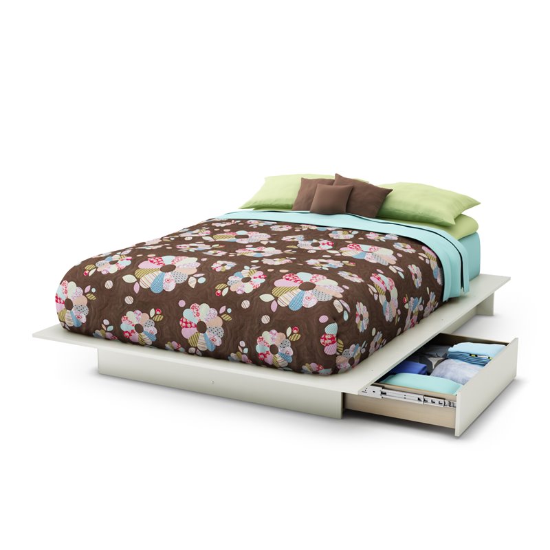 Home Square 3-Piece Set with Full Queen Storage Bed Nightstand & Double Dresser