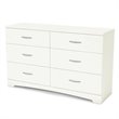 Home Square 2-Piece Set with 6-Drawer Double Dresser and 5-Drawer Chest