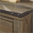 Home Square 2-Piece Set with 5 Drawer Wood Chest and 2 Drawer Night Stand