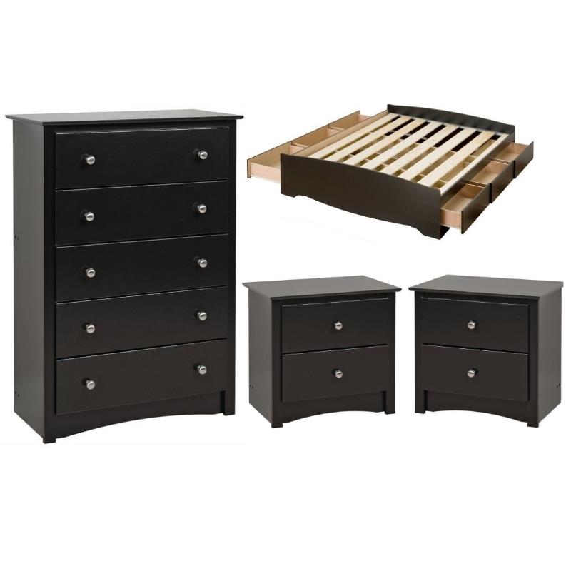 Full Size Black Bedroom Sets