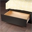 Home Square 4-Piece Set with Queen Storage Bed Double Dresser & 2 Nightstands