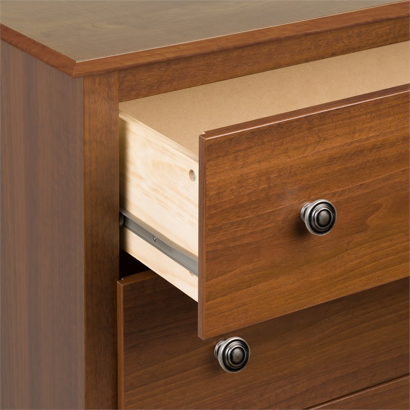 Home Square 2-Piece Furniture 2-Drawer Night Stand Set in Cherry